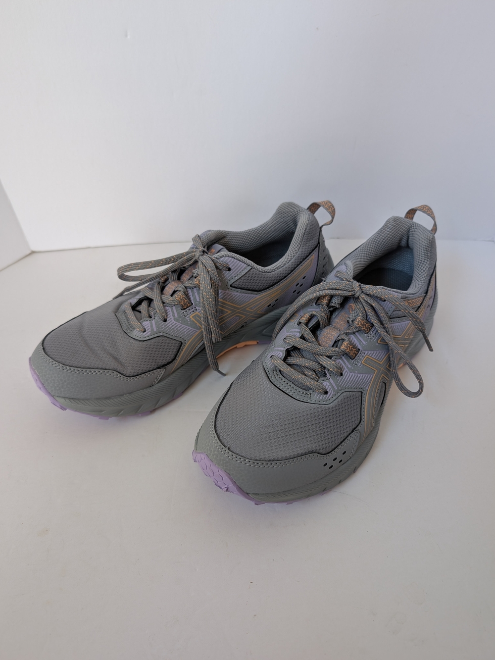 ASICS GEL-Venture 9 Women's Size 8 Trail Running Shoes Grey Violet Lavender